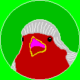 pro bird rights, as pixel art