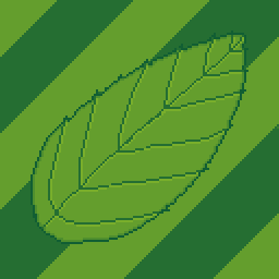 a mint leaf, spearmint?